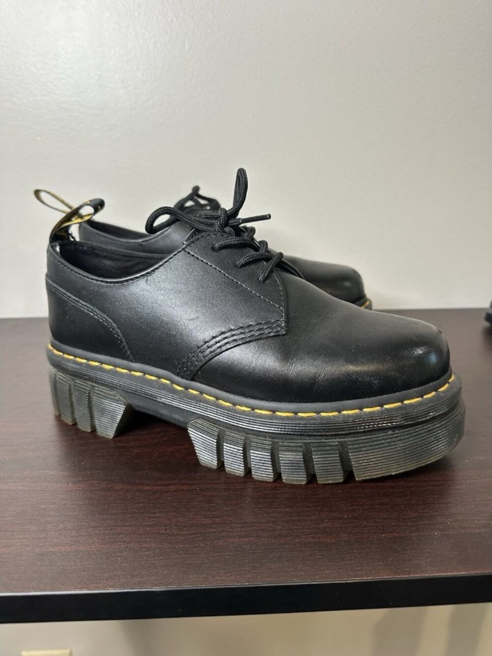 Dr. Martens Audrick Nappa Leather Platform Oxford size US 8 EU 39 Grunge